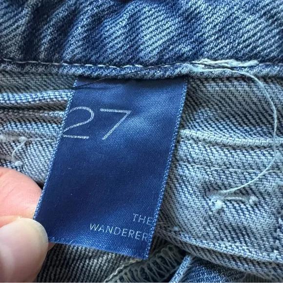 Anthropology Pilcro The Wanderer Relaxed Jeans Blue Denim Boho Straight 27 - Picture 14 of 16